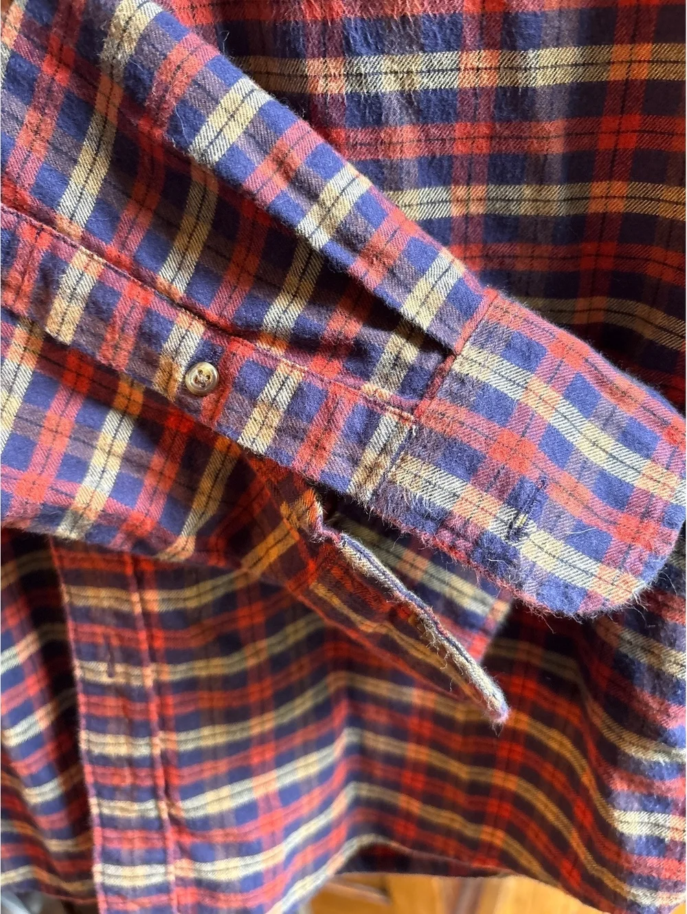 J. Crew Fall Plaid Flannel Shirt Slim L